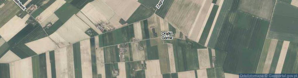 Zdjęcie satelitarne Orątki Górne ul.